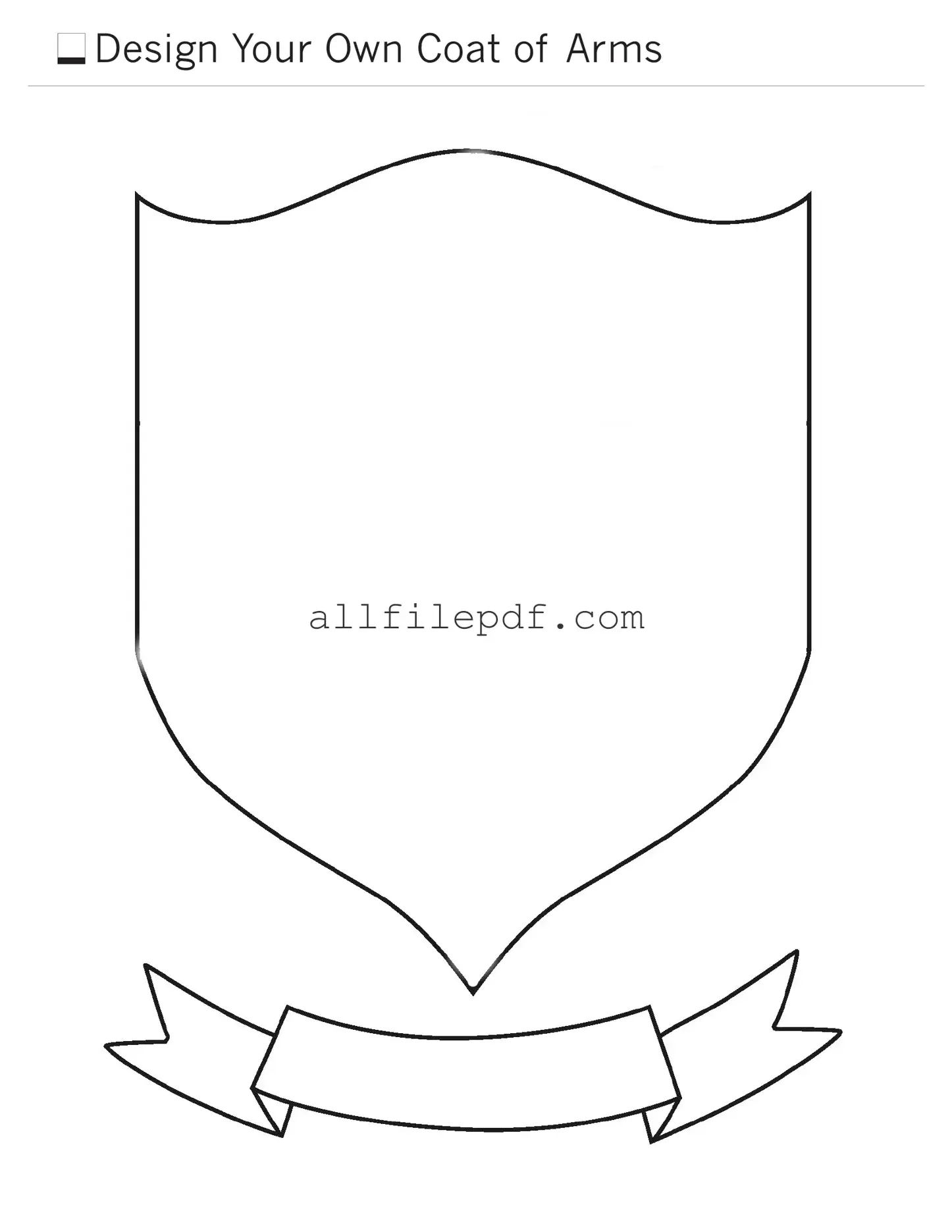 Blank Coat Of Arms PDF Form