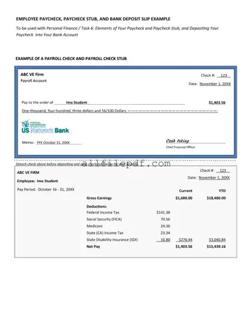 Blank Payroll Check PDF Form