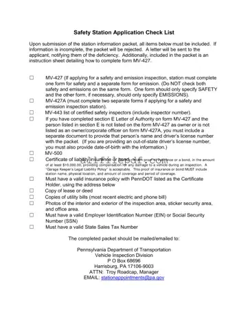 Blank Mv 427 Penndot PDF Form